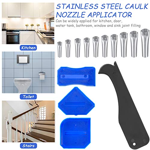 27 Pieces Caulking Finisher Kit, Include 23 Pieces Sealant Caulkin...