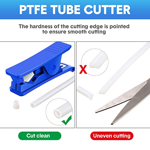 3 Pieces PTFE Tube Cutter Pipe Tube Hose Cutter Pipe Cutter Accura...