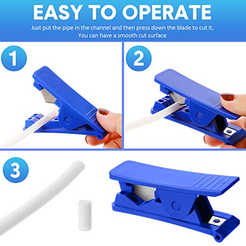 3 Pieces PTFE Tube Cutter Pipe Tube Hose Cutter Pipe Cutter Accura...