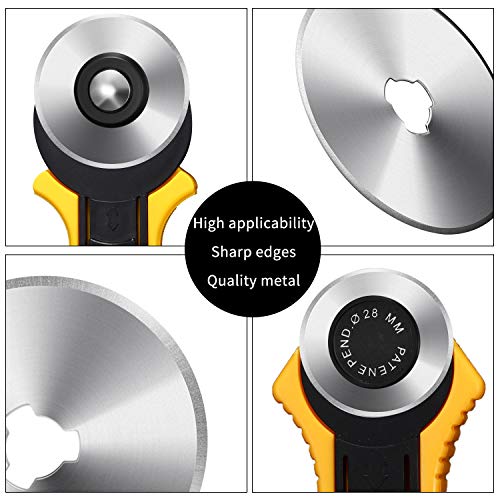36 Packs Rotary Cutter Blades Replacement Blades Compatible with F...