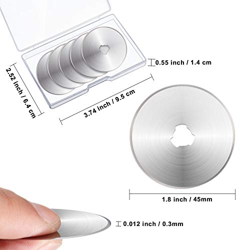 36 Packs Rotary Cutter Blades Replacement Blades Compatible with F...