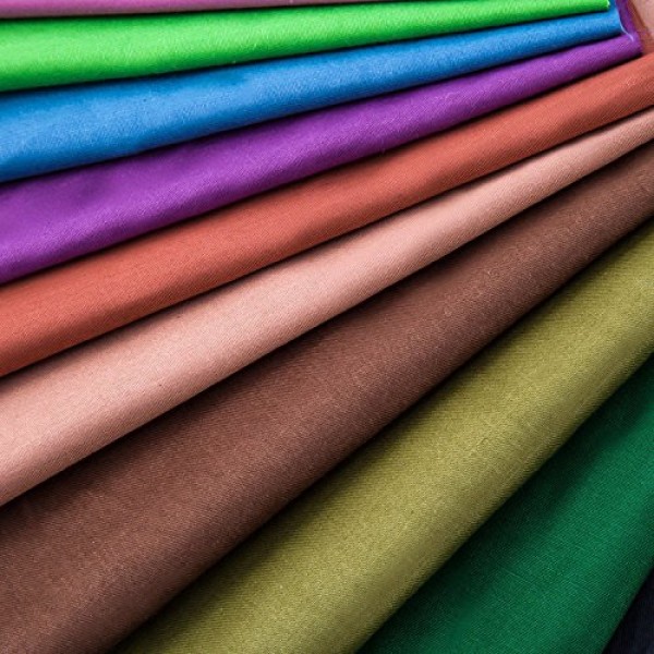 50 Pieces Multi-Colors Fabric Patchwork Cotton Mixed Squares Bundl...