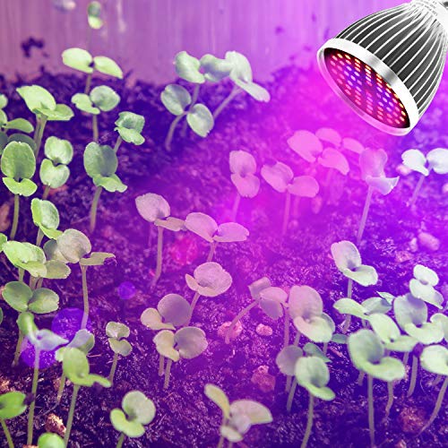 Full Spectrum E26 LED Grow Light Bulb, 60W Grow Plant Light for Hy...