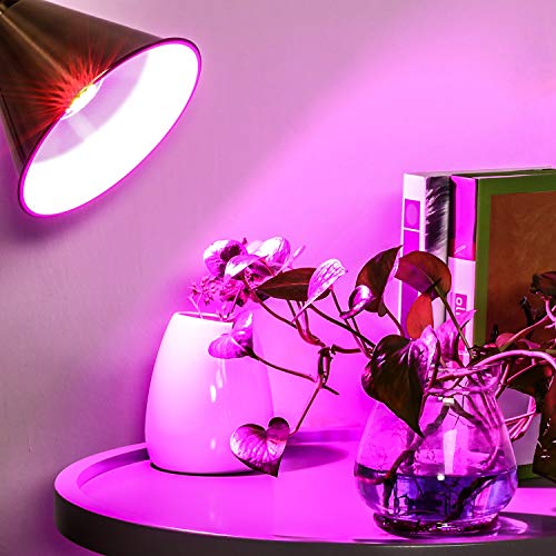 Full Spectrum E26 LED Grow Light Bulb, 60W Grow Plant Light for Hy...