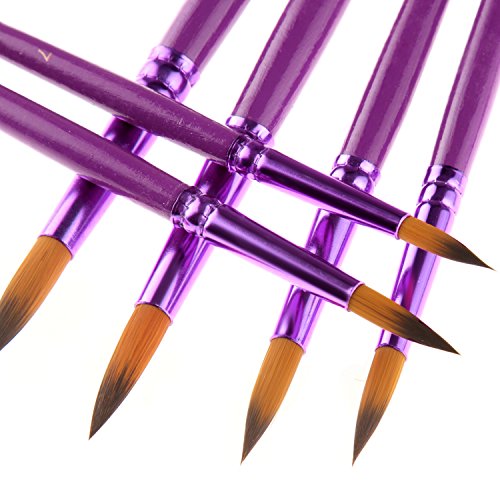 Mudder 12 Pieces Artist Paint Brushes Fine Paint Brush for Acrylic...