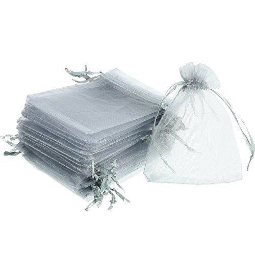 Mudder 50 Pack Organza Gift Bags Wedding Party Favor Bags Jewelry ...