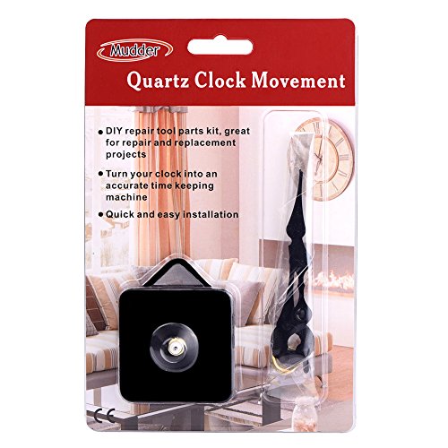 Mudder Quartz Clock Movements Mechanism Parts, 3/25 Inch Maximum D...