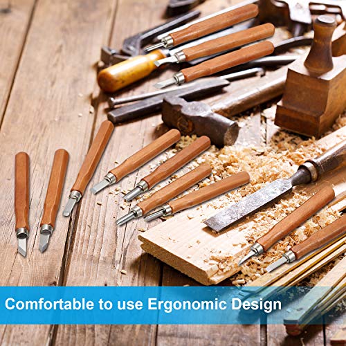 Wood Carving Tools for Beginners, 12 Pieces Wood Carving Knife wit...
