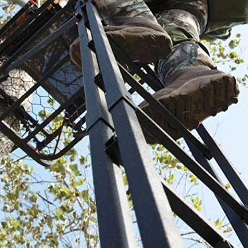Muddy Mls1550 Skybox Deluxe Ladder Stand, 20, Double Rail Ladder