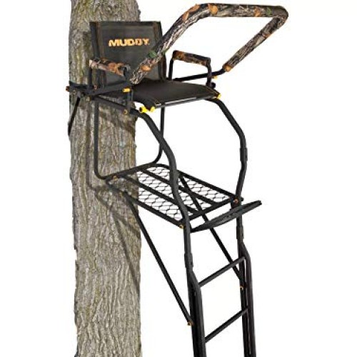 Muddy Mls1550 Skybox Deluxe Ladder Stand, 20, Double Rail Ladder