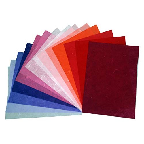 40 Sheets Mulberry Paper Sheet Design Craft Hand Made Art Tissue J...