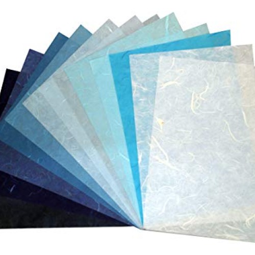 40 Sheets Mulberry Paper Sheet Design Craft Hand Made Art Tissue J...