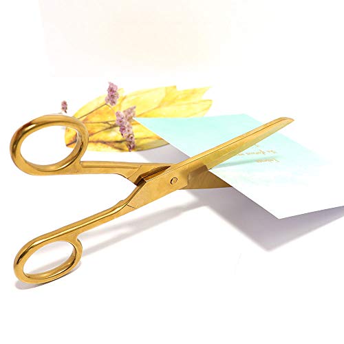 MultiBey Scissors Straight Recycled Stainless Steel 7 Copper Gold...