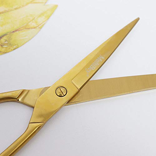 MultiBey Scissors Straight Recycled Stainless Steel 7 Copper Gold...
