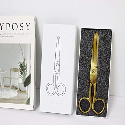 MultiBey Scissors Straight Recycled Stainless Steel 7 Copper Gold...