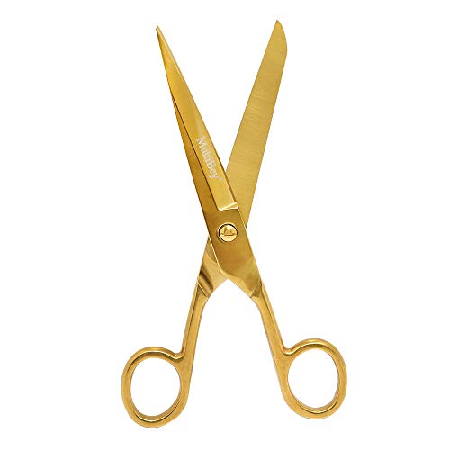 MultiBey Scissors Straight Recycled Stainless Steel 7 Copper Gold...