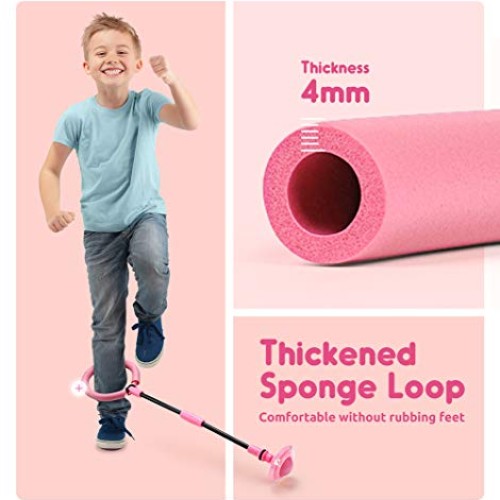 Mumba Kids Foldable Ankle Skip Ball Flash Jump Colorful Sports Swi...