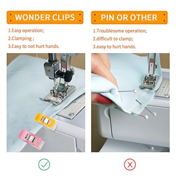 MumCraft Multipurpose Sewing Clips with Tin Box Package, Assorted ...