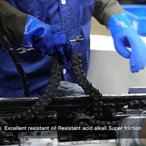 Extra-long 27.5 Rubber Gloves, MUMUKE Chemical Resistant Gloves P...
