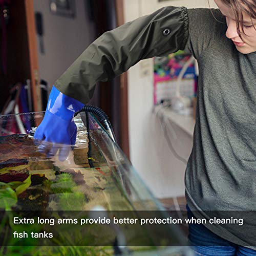 Extra-long 27.5 Rubber Gloves, MUMUKE Chemical Resistant Gloves P...