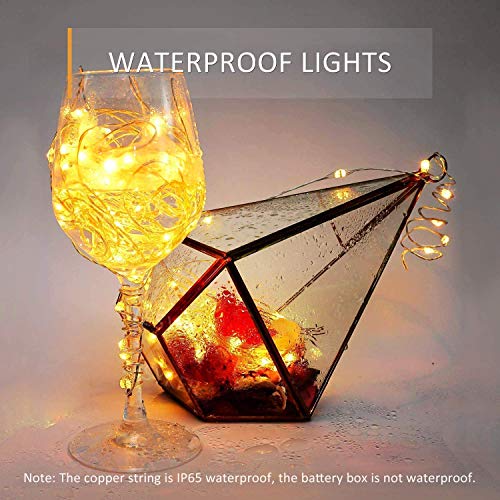 MUMUXI 16 Pack Fairy Lights Battery Operated Included 10ft 30 LE...