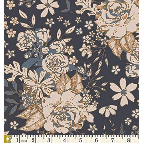 Boho Floral Quilt Bundle with Dark Colors | Winter Colors Fabric C...