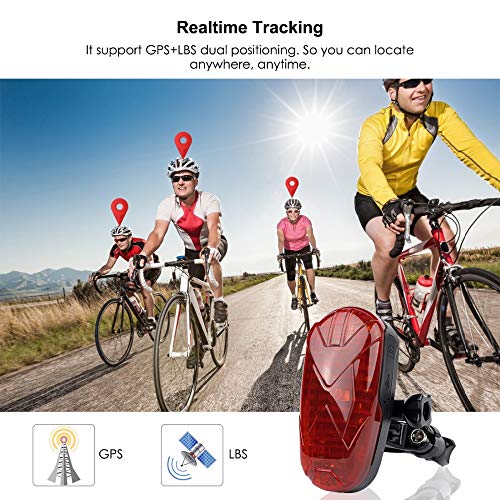 GPS Tracker for Bicycles Motorcycles Small Vehicles Anti Theft Ala...