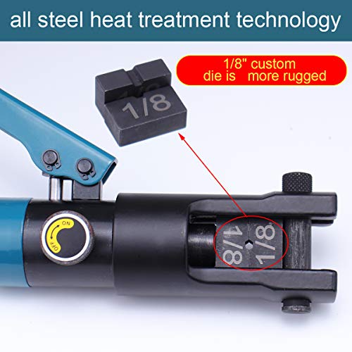 Muzata Custom Hydraulic Hand Crimper Tool for 1/8 Stainless Steel...