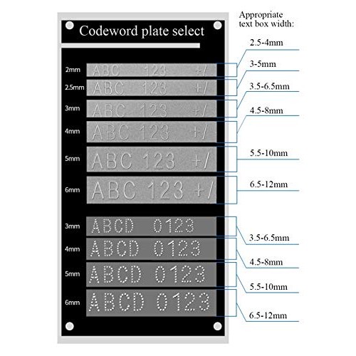 Manual Nameplate Metal Label Stamping Printer Machine Marking Mach...