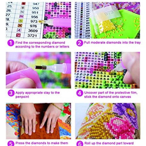 MXJSUA 158 Pcs 5D DIY Diamond Painting Tools Kit Set Accessories I...