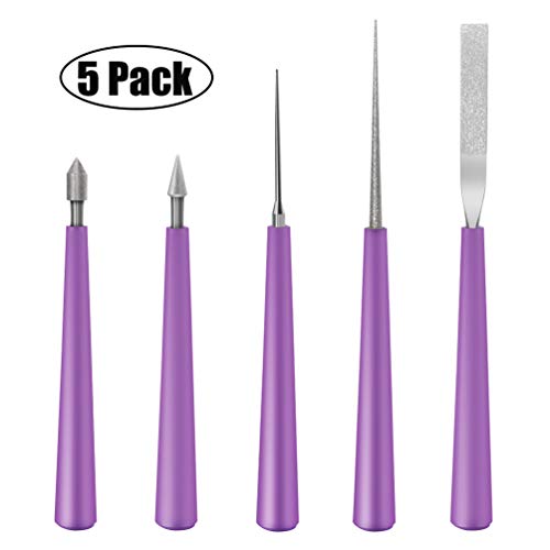 MXRS 5 Pcs Diamond Tipped Bead Reamer Beading Hole Enlarger Tool