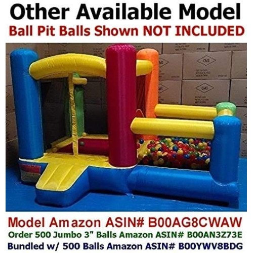 Pack of 600 Jumbo 3 Standard Grade Crush-Resist Ball Pit Balls - ...