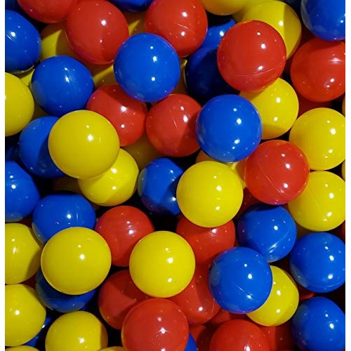 Pack of 600 Jumbo 3 Standard Grade Crush-Resist Ball Pit Balls - ...