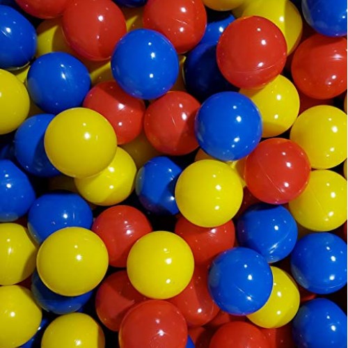 Pack of 600 Jumbo 3 Standard Grade Crush-Resist Ball Pit Balls - ...