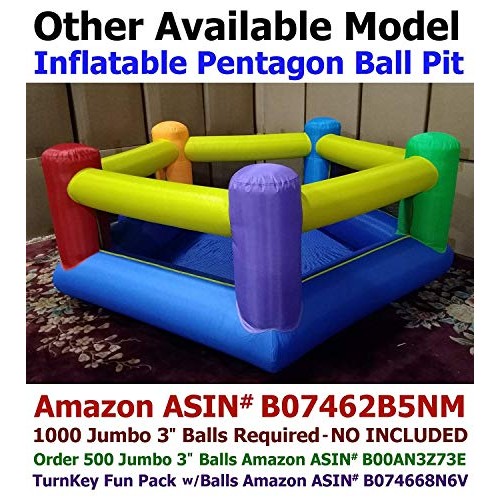 Pack of 600 Jumbo 3 Standard Grade Crush-Resist Ball Pit Balls - ...