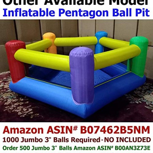 Pack of 600 Jumbo 3 Standard Grade Crush-Resist Ball Pit Balls - ...