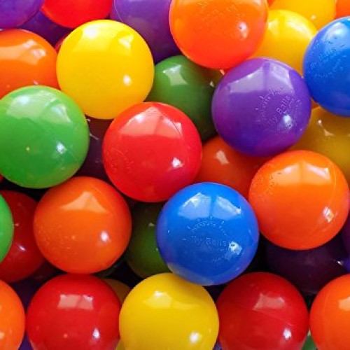 Pack of 600 Jumbo 3 Standard Grade Crush-Resist Ball Pit Balls - ...