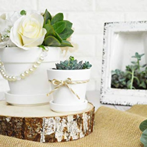 My Urban Crafts 4.7 Inch Plant Pots Indoor Set of 6 Round Ceramic ...