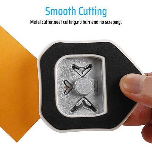 MyArTool 3 in 1 Corner Rounder Punch, 4mm 7mm 10mm 3 Way Corner Cu...