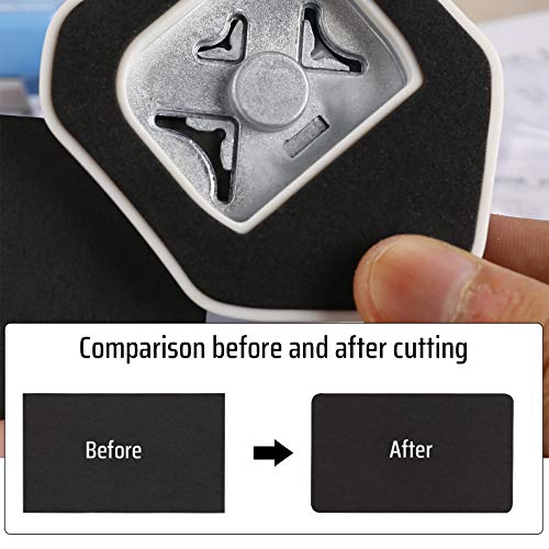 MyArTool 3 in 1 Corner Rounder Punch, 4mm 7mm 10mm 3 Way Corner Cu...