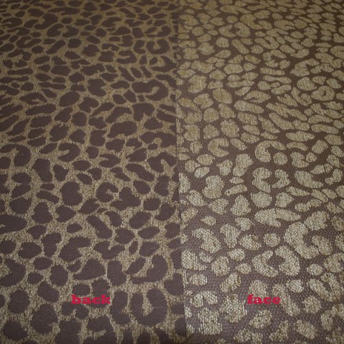 Apple Green Chenille Jacquard Leopard Spots Animal Print Upholster...