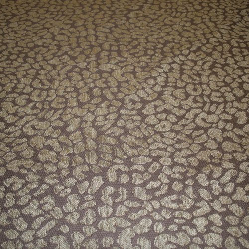 Apple Green Chenille Jacquard Leopard Spots Animal Print Upholster...