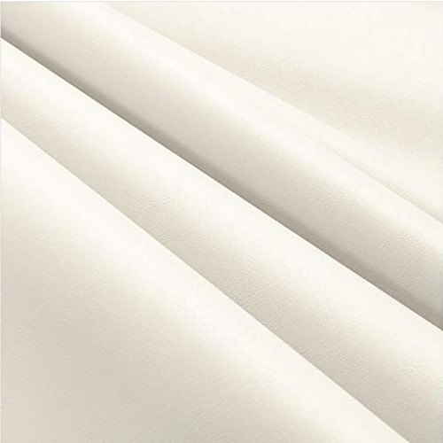 Marine Vinyl Fabric Faux Leather Fabric White 5 Yards by Roll