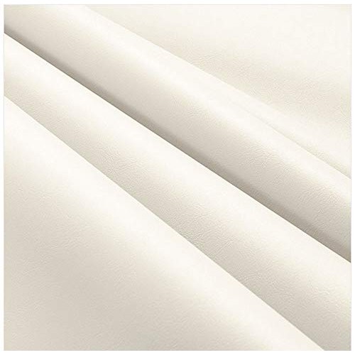 Marine Vinyl Fabric Faux Leather Fabric White 5 Yards by Roll