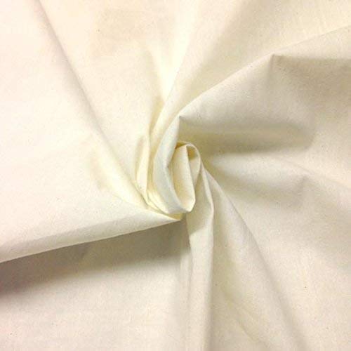 Mybecca 100% Cotton Muslin Fabric/Textile Unbleached, Draping Fabr...