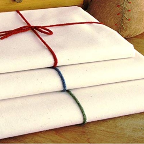 Mybecca 100% Cotton Muslin Fabric,Textile Unbleached, Draping Fabr...
