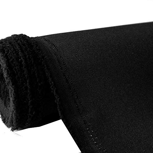 Mybecca Canvas Oxford Polyester Fabric Black 10 Yards