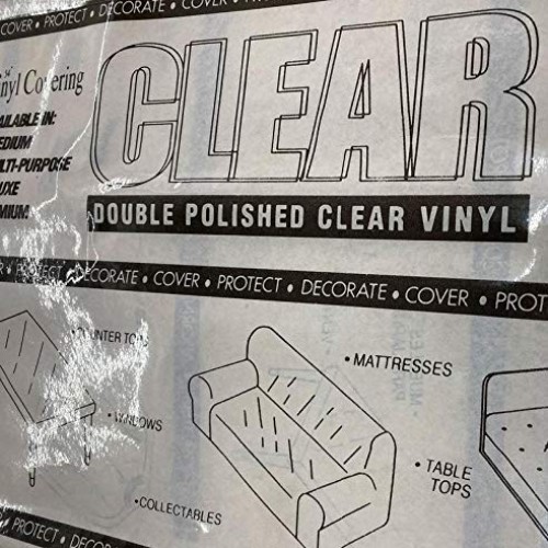Mybecca Clear Marine Vinyl Gauge 10 54-Inch Wide Sold Folded by Se...