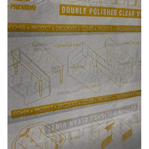Mybecca Clear Marine Vinyl Gauge 10 54-Inch Wide Sold Folded by Se...