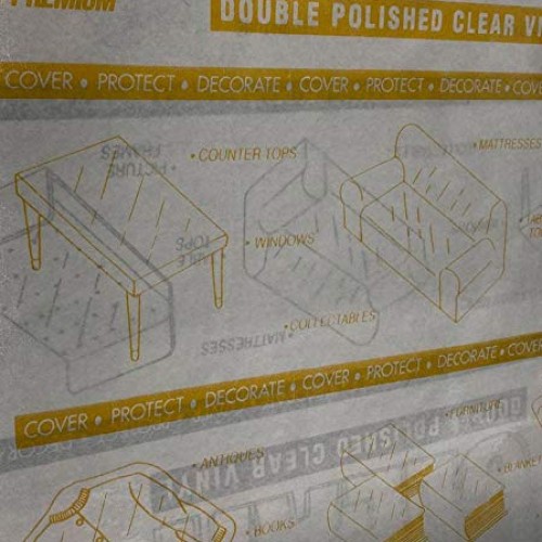 Mybecca Clear Marine Vinyl Gauge 10 54-Inch Wide Sold Folded by Se...